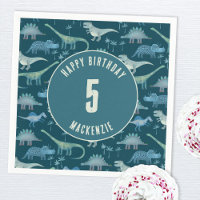 Dinosaur Boy Kids Birthday Party Dark