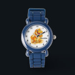 Dinosaur Boy Modern Trex Custom Name For Kids Watch<br><div class="desc">Make every moment special with our Custom Dinosaur Trex Kids Name Watch! This personalized timepiece is perfect for children of all ages, featuring their name printed boldly on the face of the watch. Available in vibrant colors and fun designs, this watch makes learning to tell time both stylish and exciting....</div>
