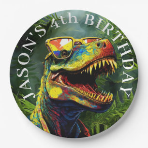 Dinosaur  Boys Birthday Paper Plates