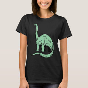 Dinosaur Brontosaurus Cute Prehistoric Foot Dino F T-Shirt