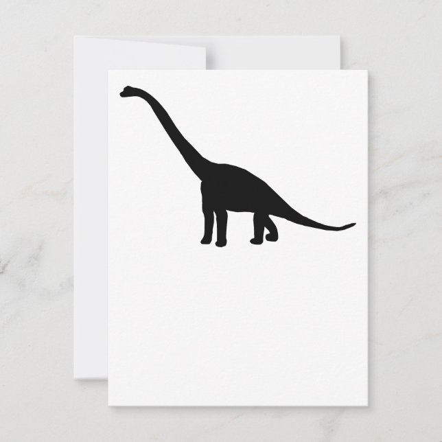 Dinosaur Brontosaurus Silhouette (Front)