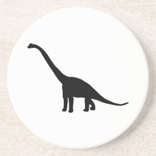 Dinosaur Brontosaurus Silhouette Coaster