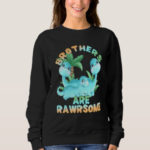 Dinosaur Brother 3 Brothers Big Little Middle Rawr Sweatshirt