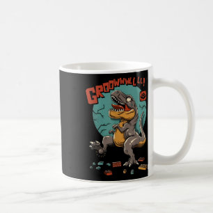 Dinosaur Builder Building Blocks Bricks Growl Dino Coffee Mug