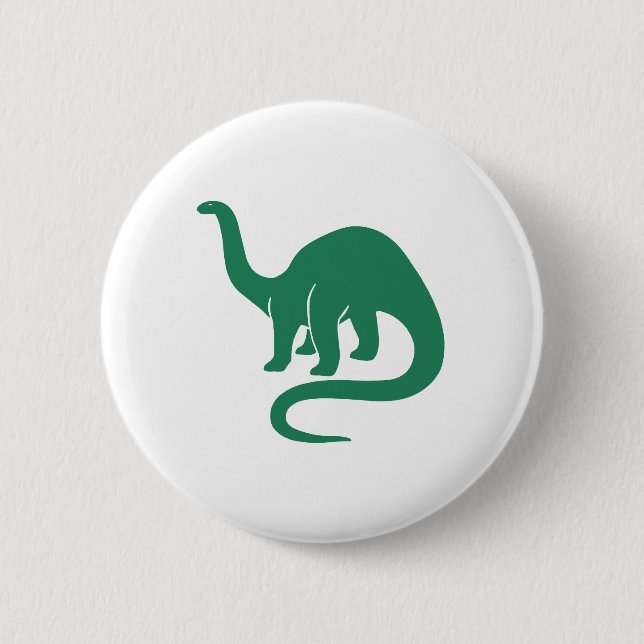 Dinosaur Button Green (Front)