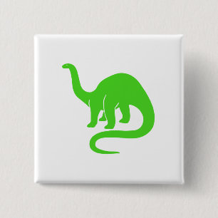Dinosaur Button Light Green