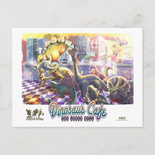Dinosaur Cafe Postcard (Front)