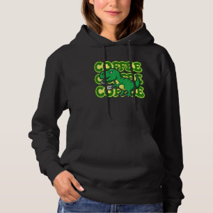 Dinosaur Caffeine Drinker Future Paleontologist Hoodie