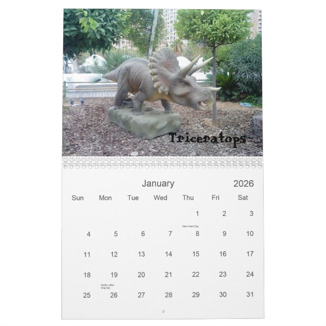 Dinosaur Calendar 2011 (Jan 2026)