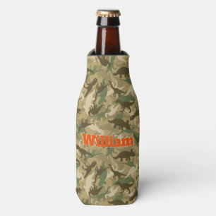 Dinosaur Camouflage Bottle Cooler
