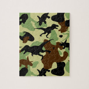 Dinosaur camouflage puzzle