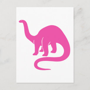 Dinosaur Card - Pink