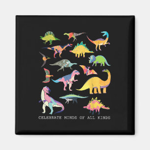 Dinosaur Celebrate Minds Of All Kinds Autism Aware Magnet