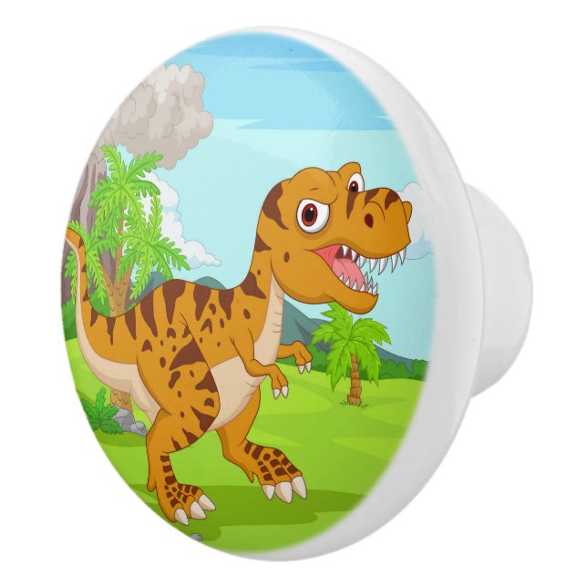 Dinosaur  ceramic knob (Right)