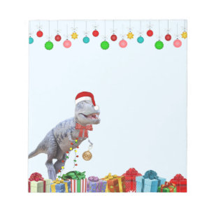Dinosaur Christmas 5 x 6 Notepad
