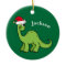 Dinosaur Christmas Cute Custom Kids Green