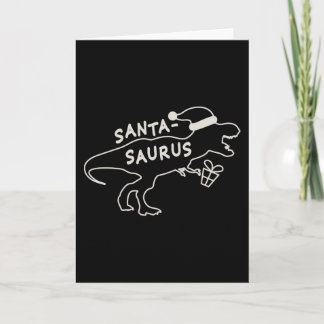 Dinosaur Christmas Kid Gift, Family Xmas Costumes Card