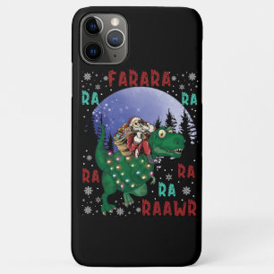Dinosaur Christmas Santa Claus iPhone 11 Pro Max Case