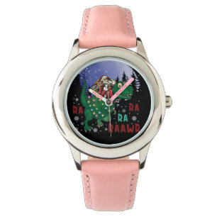 Dinosaur Christmas Santa Claus Watch
