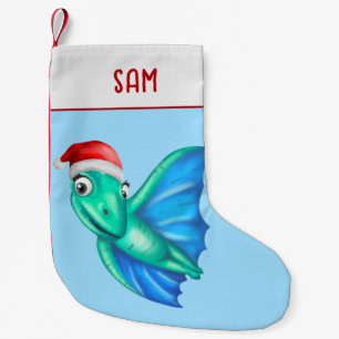 Dinosaur Christmas Stockings   Cute Dinosaur Blue