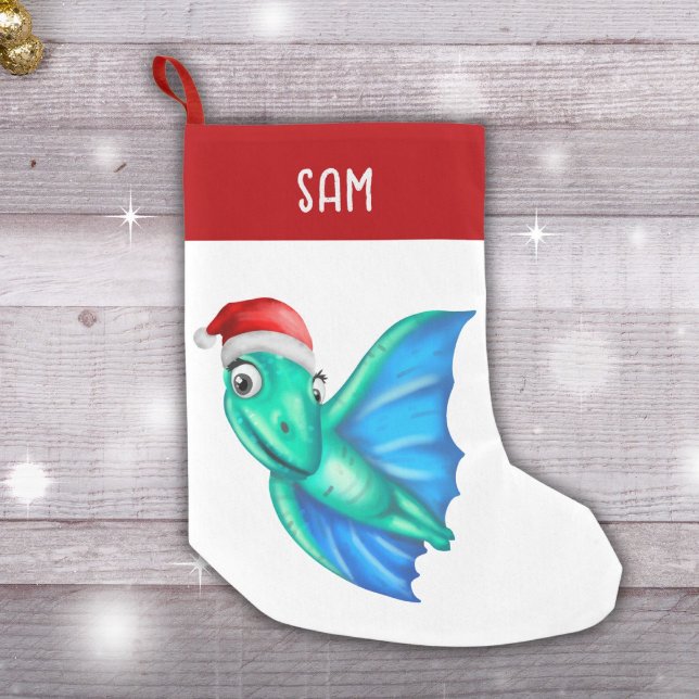Dinosaur Christmas Stockings | Cute Dinosaur Green (Creator Uploaded)