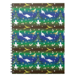 Dinosaur Christmas Tree Notebook