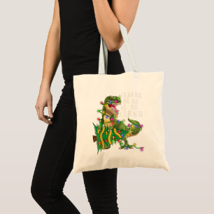 Dinosaur Christmas Tree Rex Men Boys Kids Tote Bag