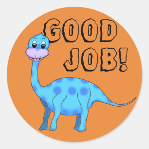 Dinosaur Classic Round Sticker