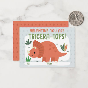 Dinosaur Classroom Valentine's Day Card