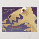 Dinosaur Closeup Birthday Party Invitation<br><div class="desc">This "scary" dinosaur, with big eyes and a huge jaw invites you to a roaring good time. A great dinosaur invitation for an older child. The card is easy to customise with your wording, font, font colour and choice of six paper types. Not exactly what you're looking for? All our...</div>