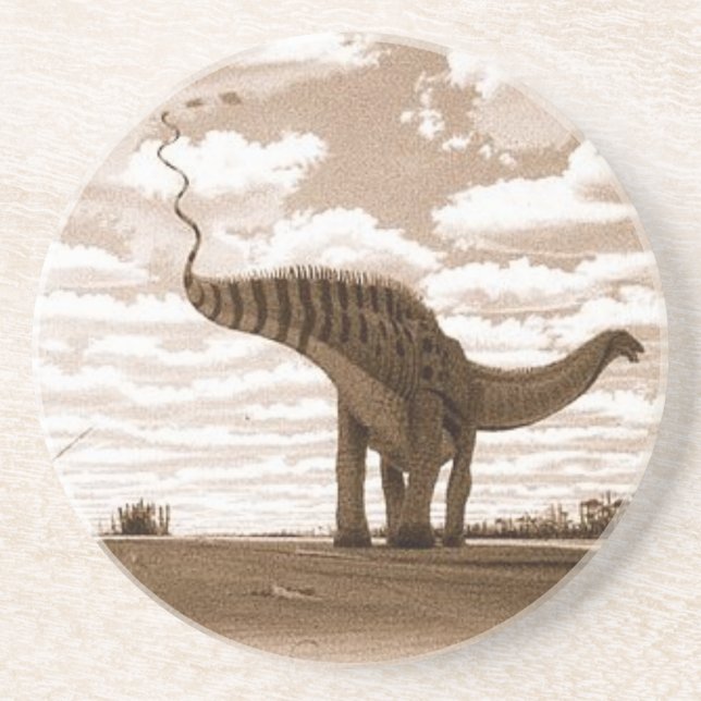 Dinosaur Coaster Brontosaurus Sepia Gregory Paul (Front)