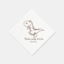 dinosaur,  Cocktail Paper Napkins