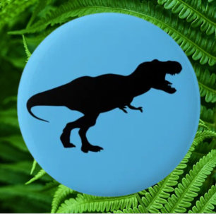 Dinosaur Colourful Blue 6 Cm Round Badge