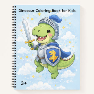 Dinosaur Colouring Book for Kids Ages 3+ – Cute Di