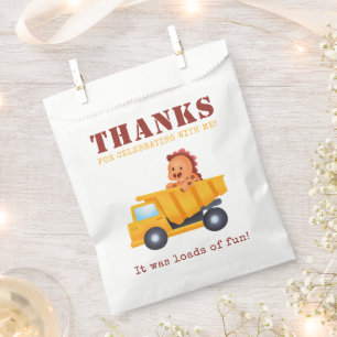  Dinosaur Construction Crew Birthday Party Favour Bag