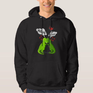 Dinosaur Couple Kids Boys Girls Dino Trex Valentin Hoodie