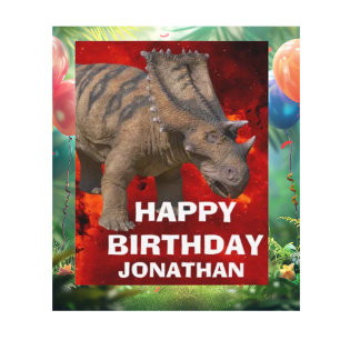 Dinosaur Cute Children BIRTHDAY PARTY  Card
