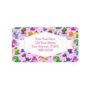 Dinosaur Cuteness Kawaii Extravaganza Label