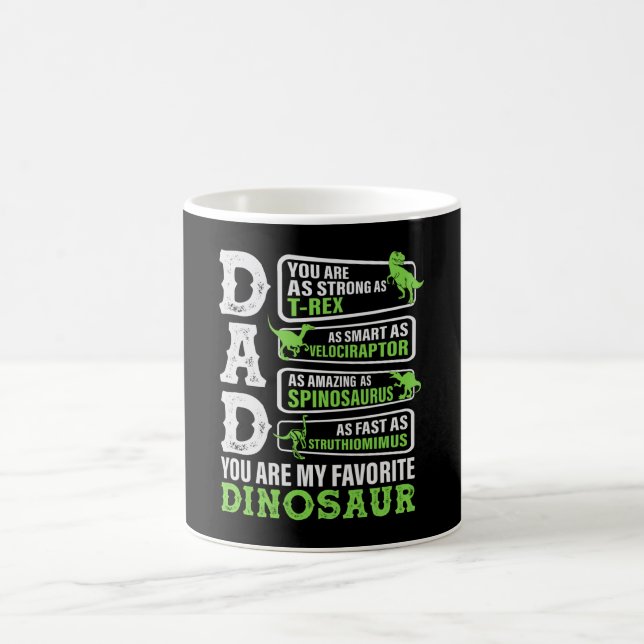 Dinosaur Dad Funny Father Dino Coffee Mug (Center)