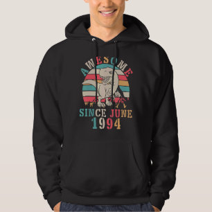 Dinosaur Dance Birthday 28 Years Old Awesome Since Hoodie