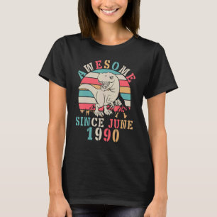 Dinosaur Dance Birthday 32 Years Old Awesome Since T-Shirt