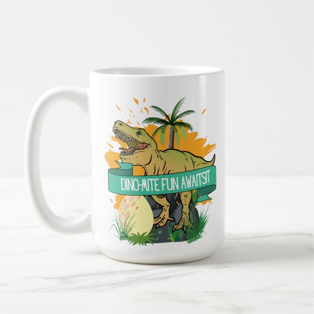 DINOSAUR DESIGN  COFFEE MUG (Left)