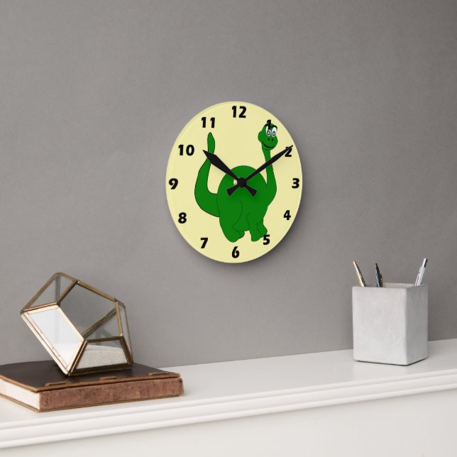 Dinosaur Design Round Clock (Office)