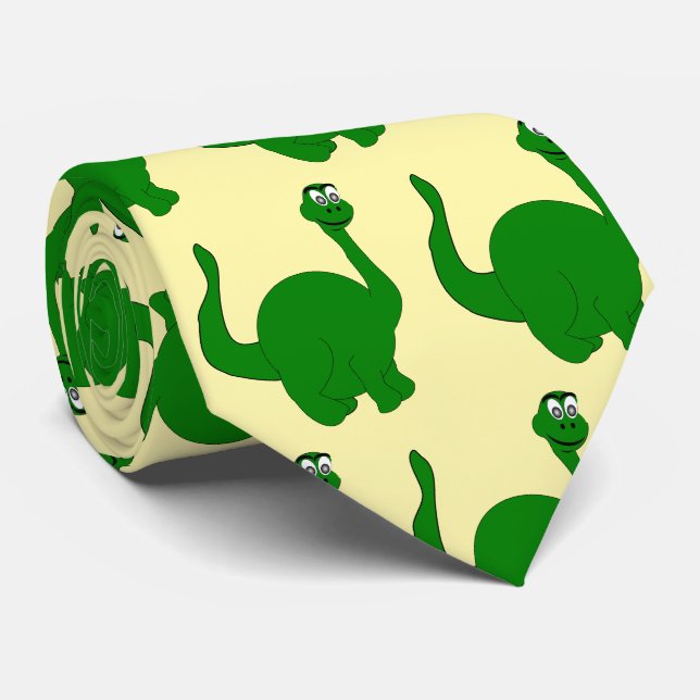 Dinosaur Design Tie (Rolled)