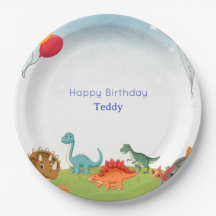 Dinosaur Dig Birthday Party Plates 