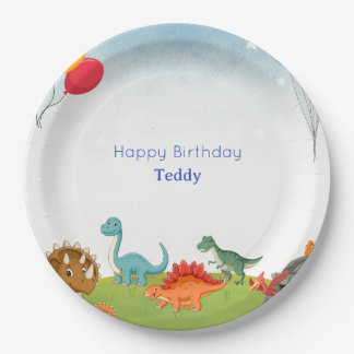 Dinosaur Dig Birthday Party Plates 