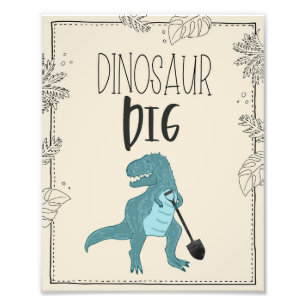 Dinosaur Dig Birthday Sign