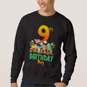 Dinosaur Dino Birthday Boy Trex Group Matching Age Sweatshirt