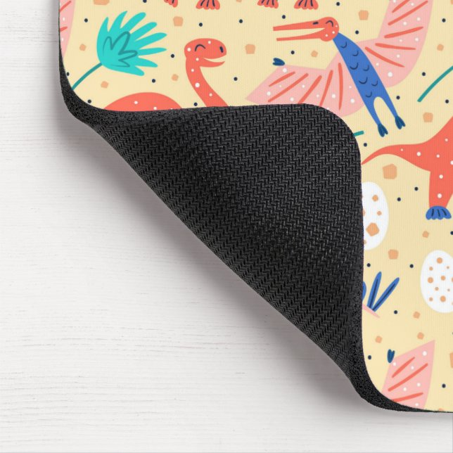 Dinosaur Dino Eggs Brontosaurus Pattern Mouse Pad (Corner)