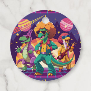 Dinosaur Disco Dig Foam Boards Favour Tags